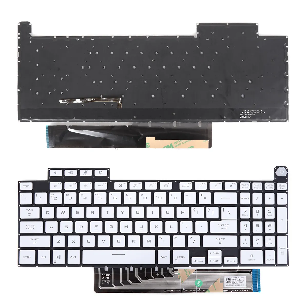 Picture of ASUS TUF Gaming F15 A15 F17 A17 FX507 FX507Z FA507 FA507R FX517 FX517Z FX707 FX707Z FA707 FA707R WHITE （backlit WIN8）